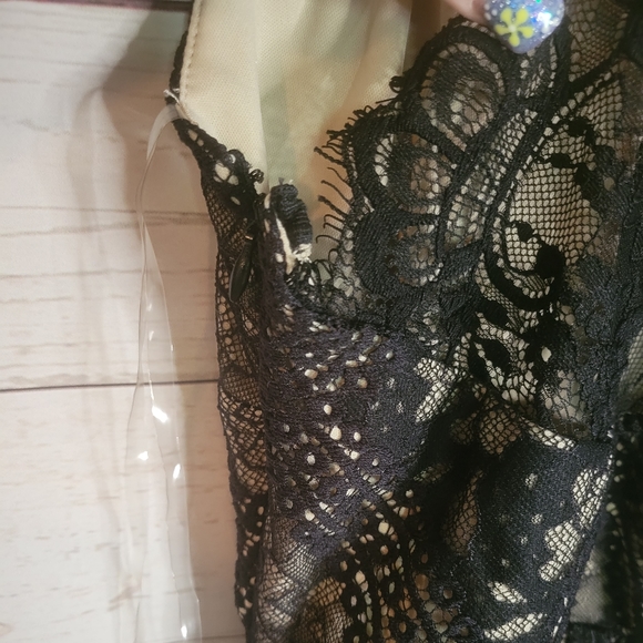 Francesca's XS black nude lace dress - Picture 6 of 6